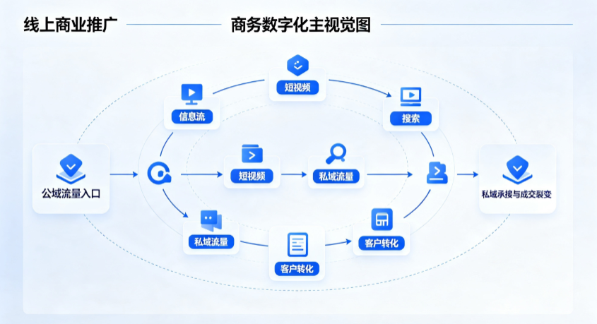 绥中县线上商业推广怎么做？全域流量闭环搭建与低成本转化实战指南